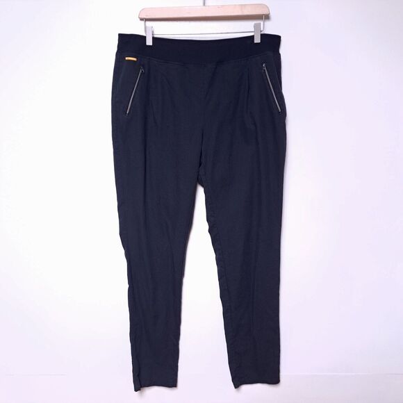 Lole Jala XL Womens Pants Black Lightweight Athleisure Linen Blend - Picture 2 of 15